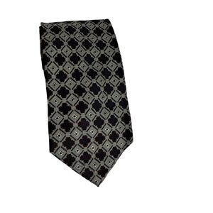 ermenegildo zegna Square Cross print silk mens classic designer neck tie